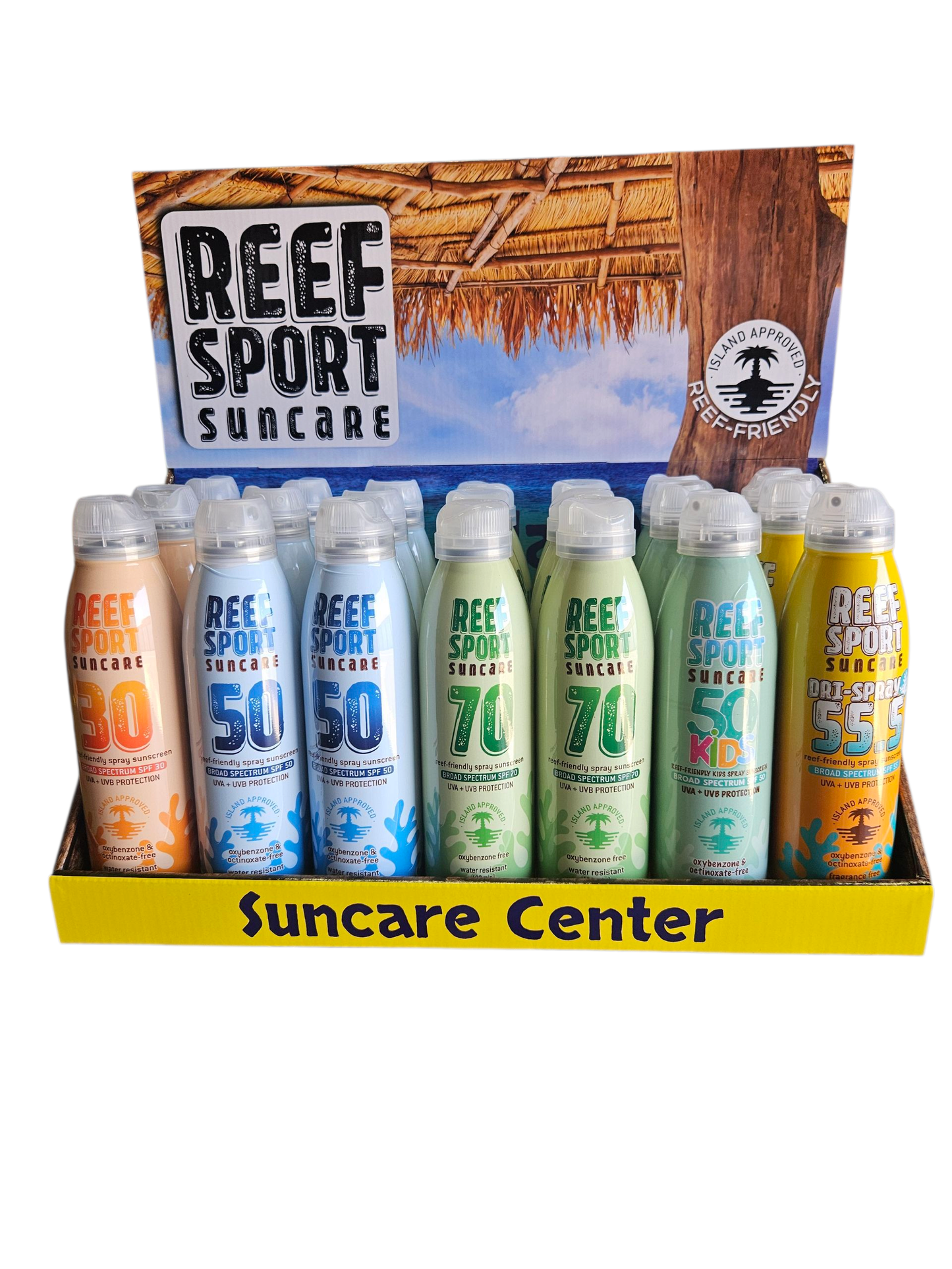REEF SPRAY "High SPF" Display - 21pcs (no Lip) - 90017w