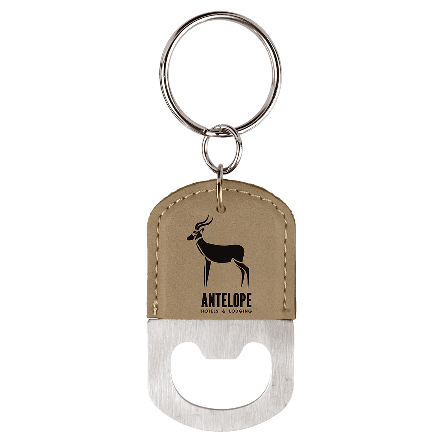 Bottle Opener Keychains Leatherette Engraved Custom