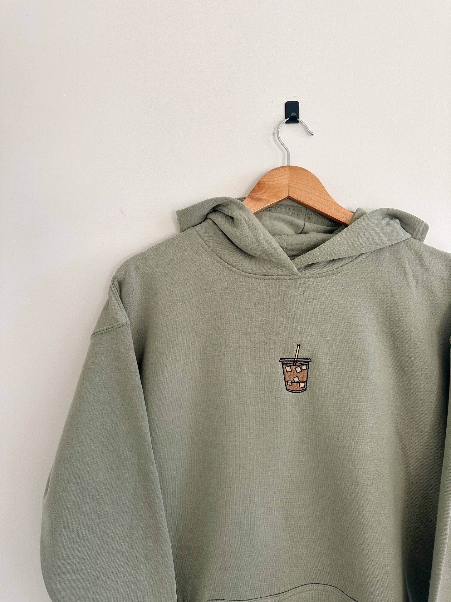 Drink Local Coffee Hoodie - Green Earth (Full Length)