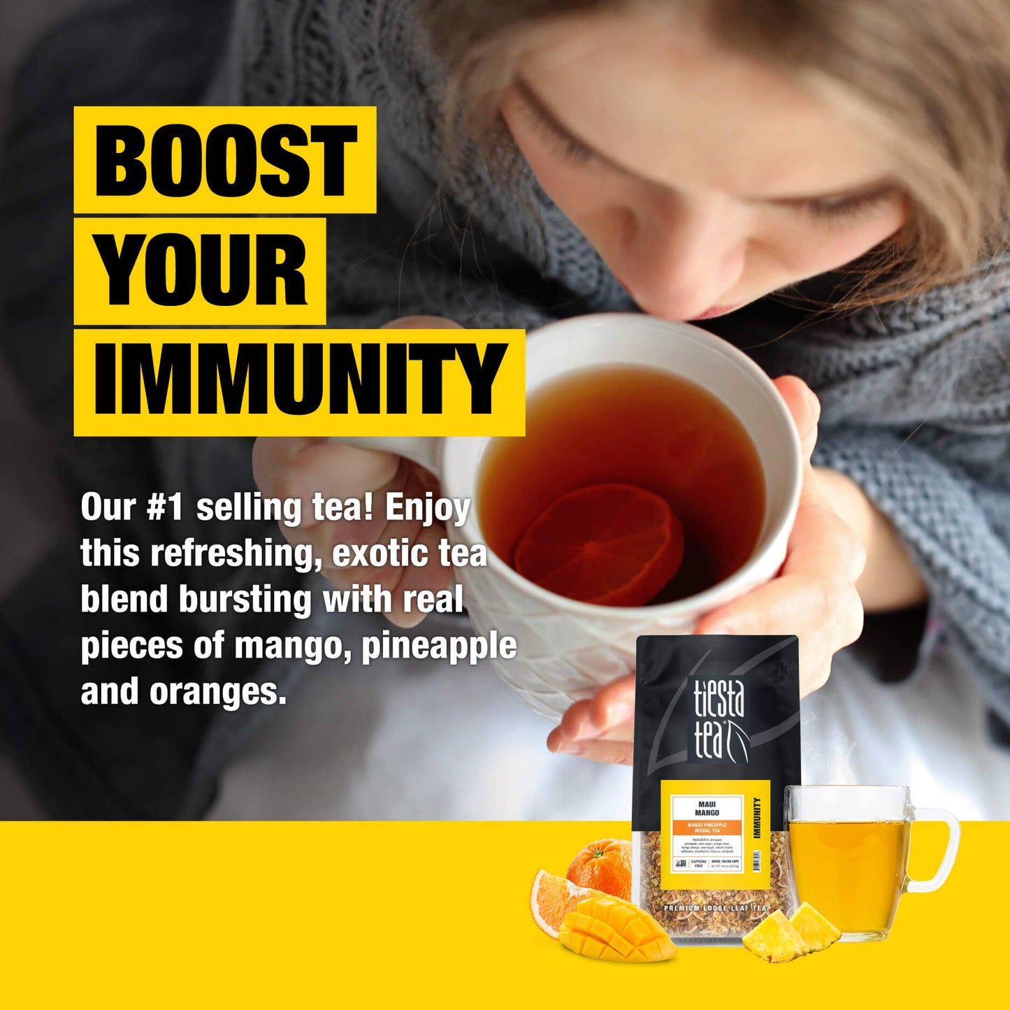 Maui Mango - Mango Pineapple Herbal Tea