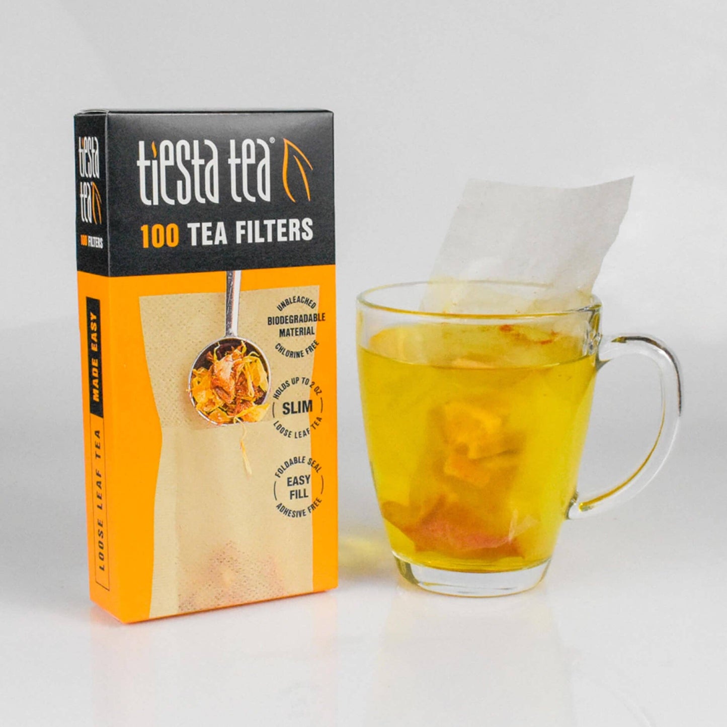 Tea Filters - Biodegradable Loose Leaf Tea Filters (6 Pack)