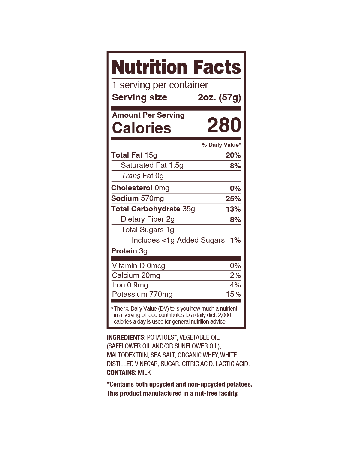 Uglies 2oz Salt & Vinegar Kettle Cooked Potato Chips
