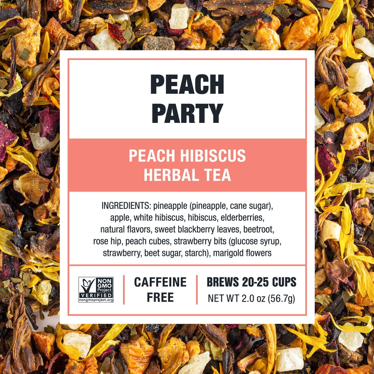 Peach Party - Peach Hibiscus Herbal Tea