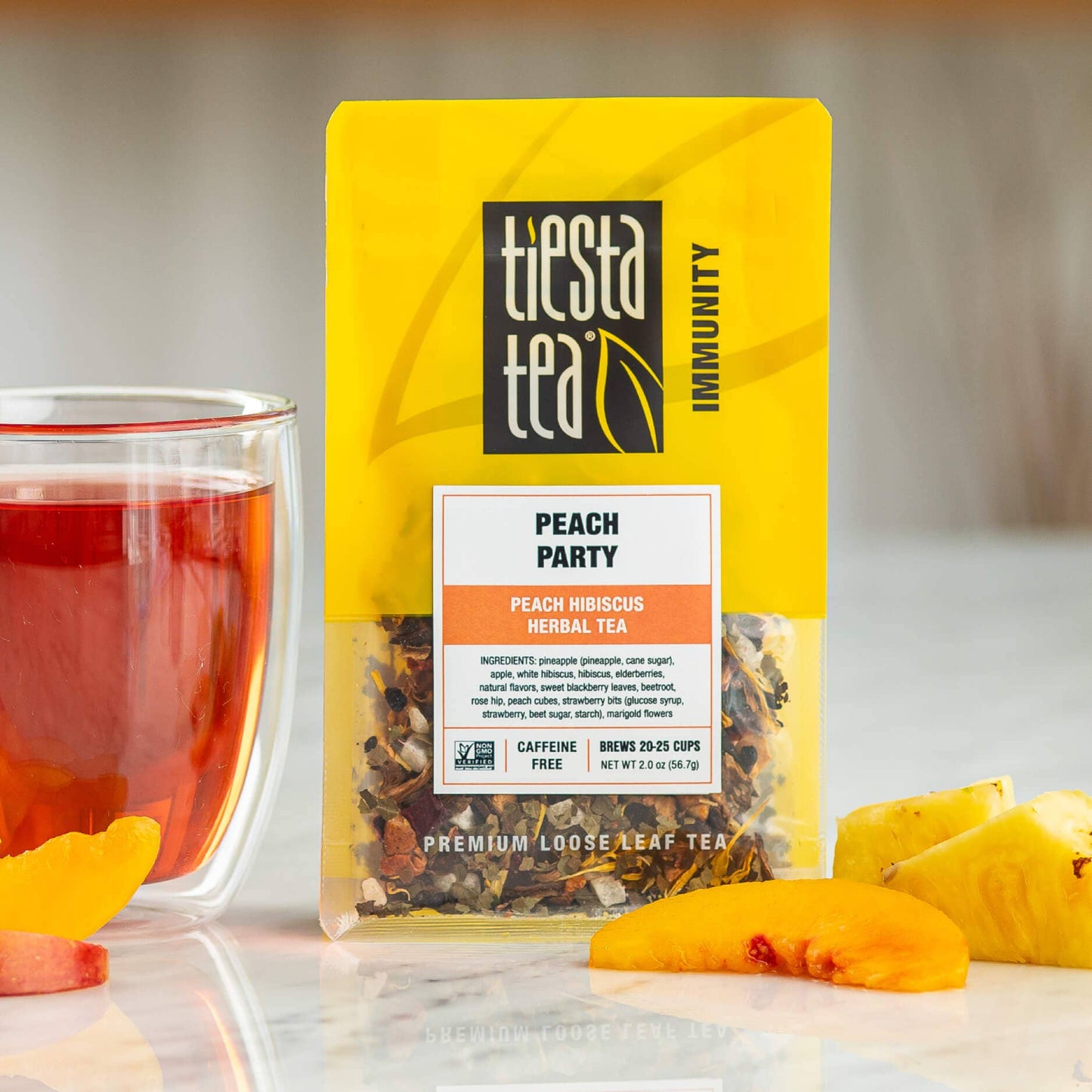 Peach Party - Peach Hibiscus Herbal Tea