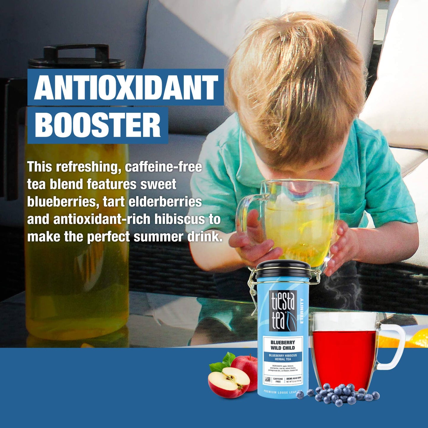 Blueberry Wild Child - Blueberry Hibiscus Herbal Tea