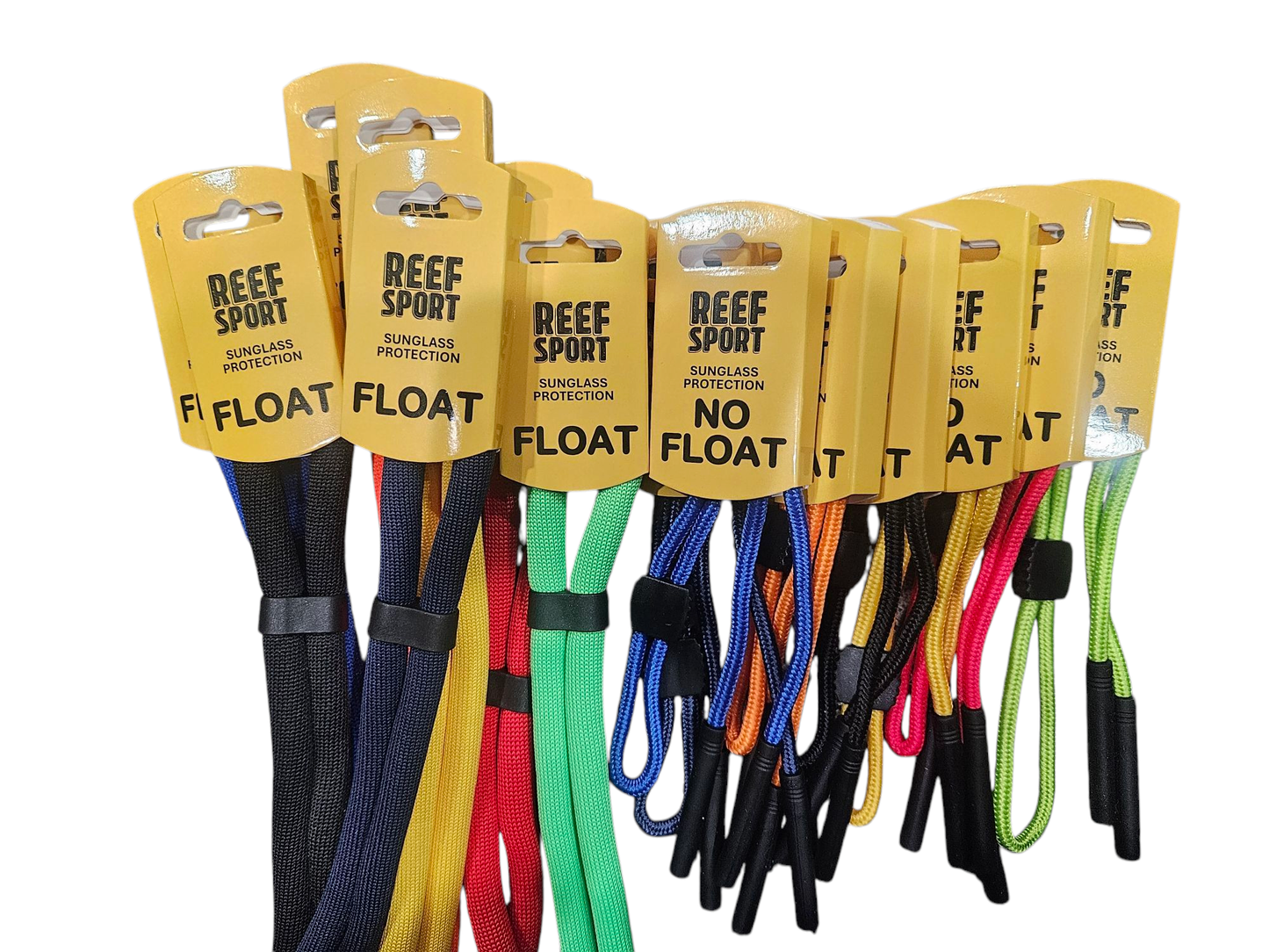 REEF "FLOAT / NO FLOAT" Sunglass Leash w/ Clip Strip
