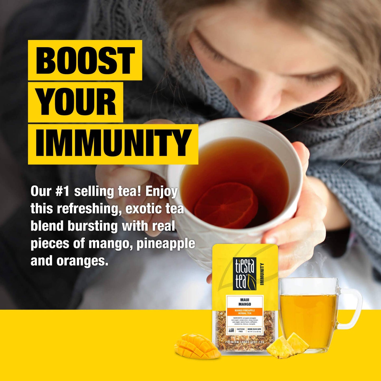 Maui Mango - Mango Pineapple Herbal Tea