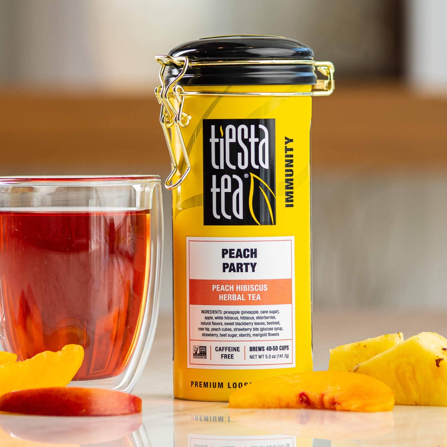 Peach Party - Peach Hibiscus Herbal Tea