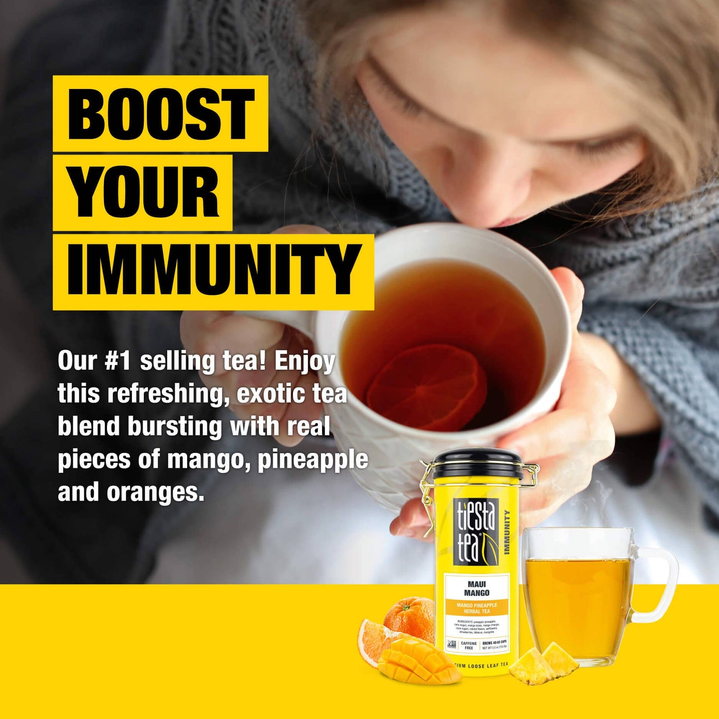 Maui Mango - Mango Pineapple Herbal Tea