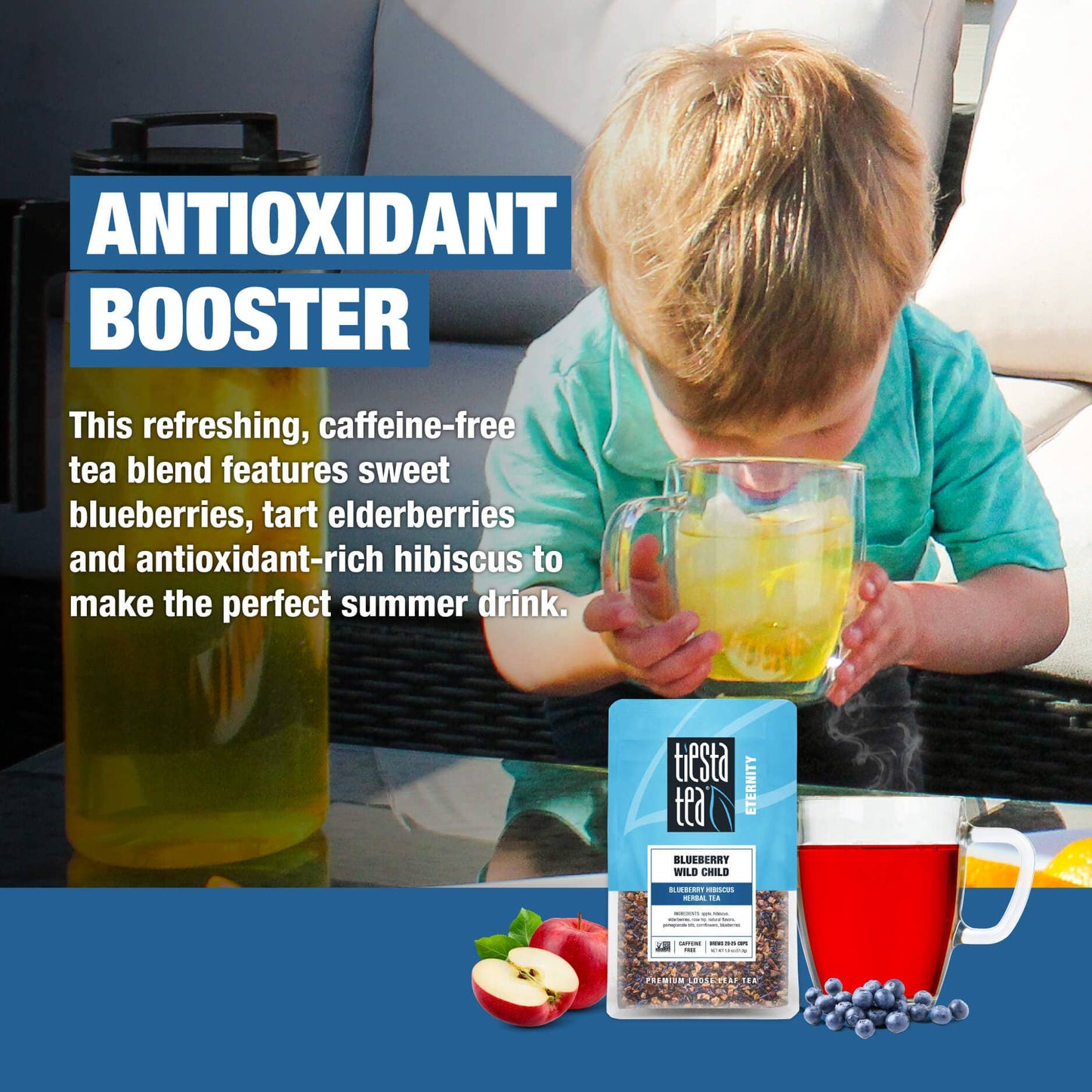 Blueberry Wild Child - Blueberry Hibiscus Herbal Tea