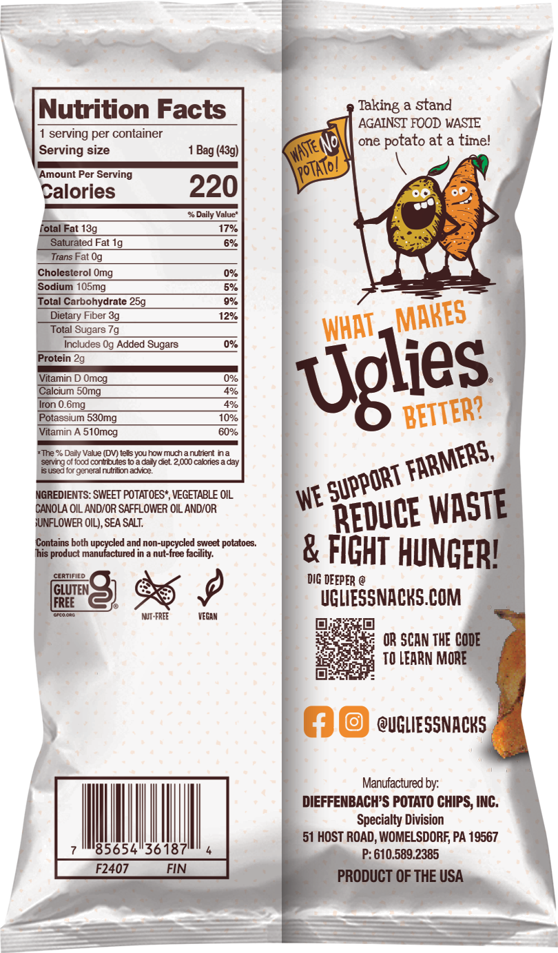 Uglies 1.5oz Sweets Kettle Cooked Sweet Potato Chips