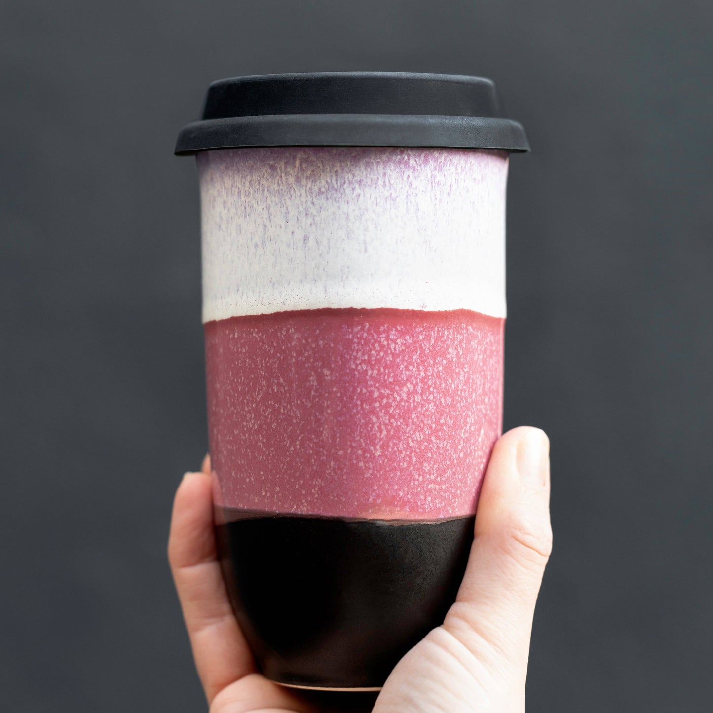 Eclipse 16oz Ceramic Travel Mug – Reusable with Lid