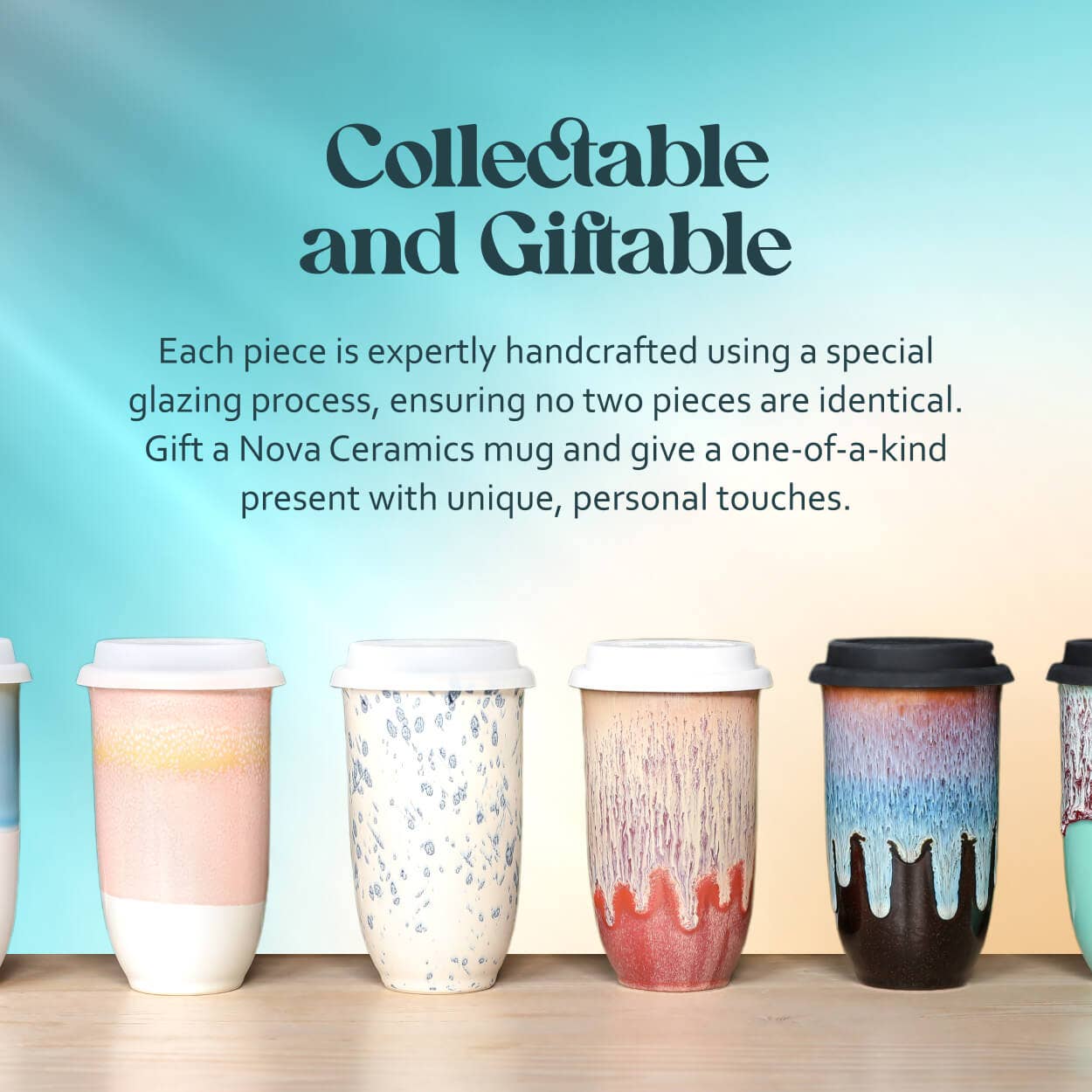 Nebula Ceramic Travel Mug – 16oz with Lid & Sleeve